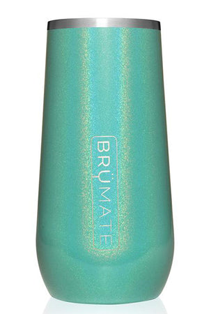 CHAMPAGNE FLUTE by BruMate | Glitter Peacock