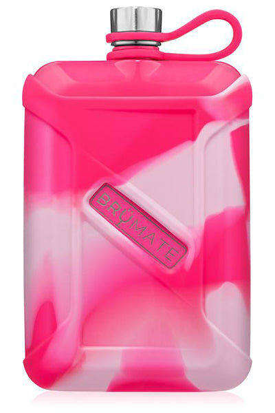 CANTEEN LIQUOR PINK SWIRL 8oz by BruMate | Neon Pink