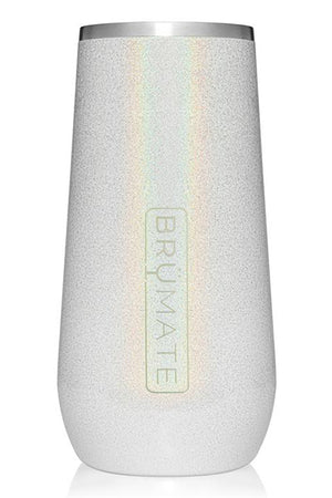 CHAMPAGNE FLUTE by BruMate | Glitter White