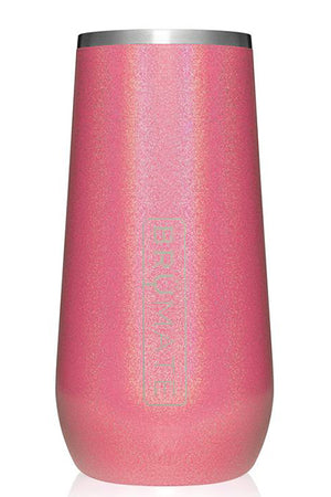 CHAMPAGNE FLUTE by BruMate | Glitter Pink