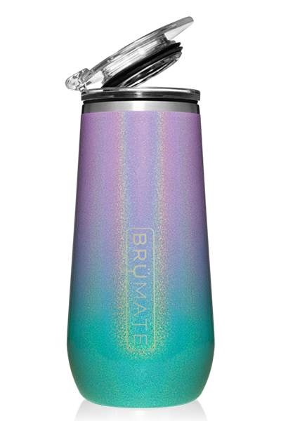 CHAMPAGNE FLUTE by BruMate | Glitter Mermaid Ombre