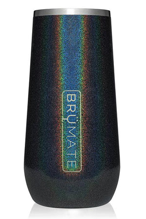 CHAMPAGNE FLUTE by BruMate | Glitter Charcoal