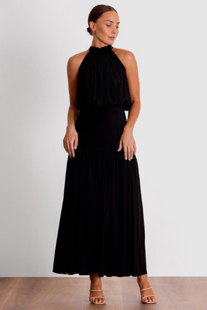 Two’s Company High Dress | Midi Maxi Dress (BLACK)