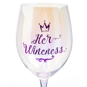 HER WINENESS XL WINE GLASS