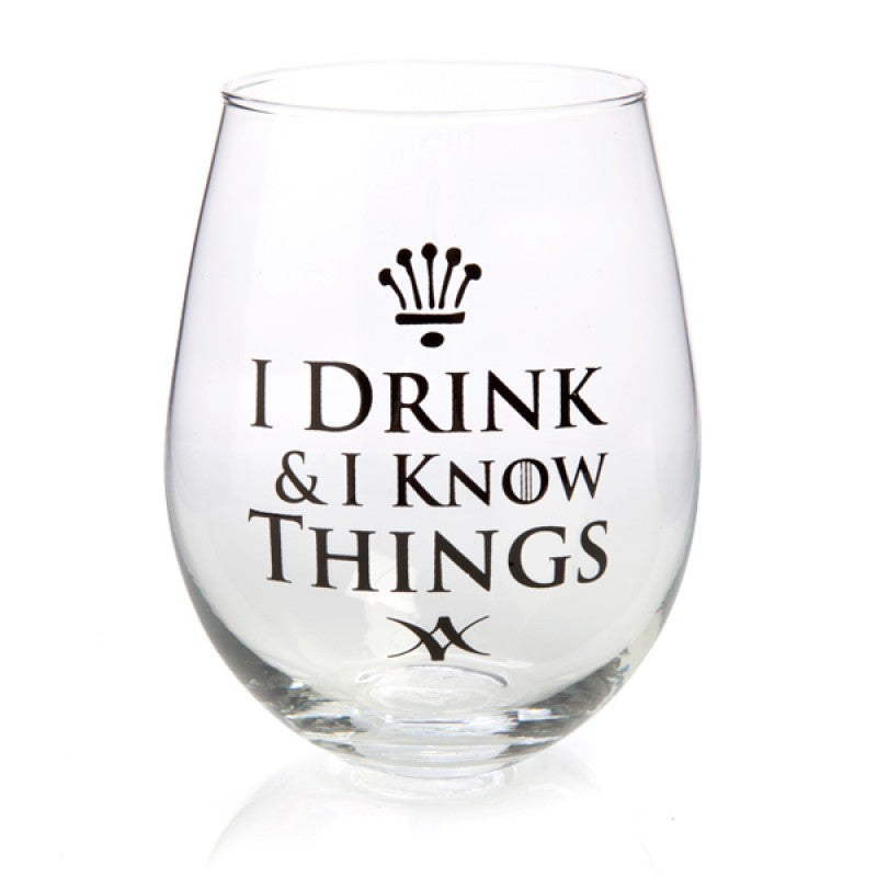 I DRINK & I KNOW THINGS STEMLESS WINE | GLASS