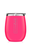UNCORK'D WINE GLASS by BruMate | Neon Pink