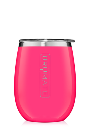 UNCORK'D WINE GLASS by BruMate | Neon Pink