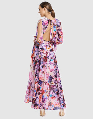 PEONY FULL BLOOM PLUNGE DRESS | Dress